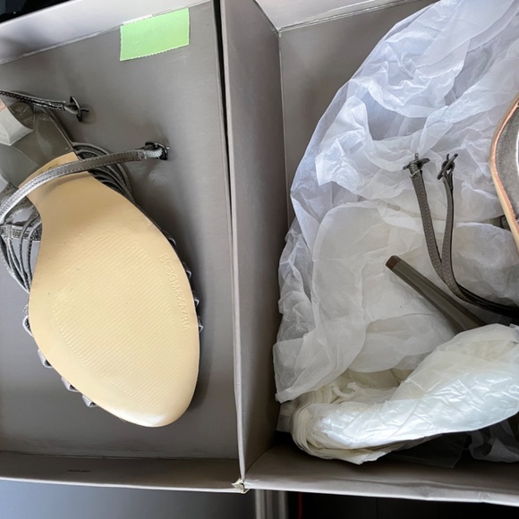 BCBG MAX AZRIA Kara Sandal - Mushroom - Satin - Picture 3 of 3